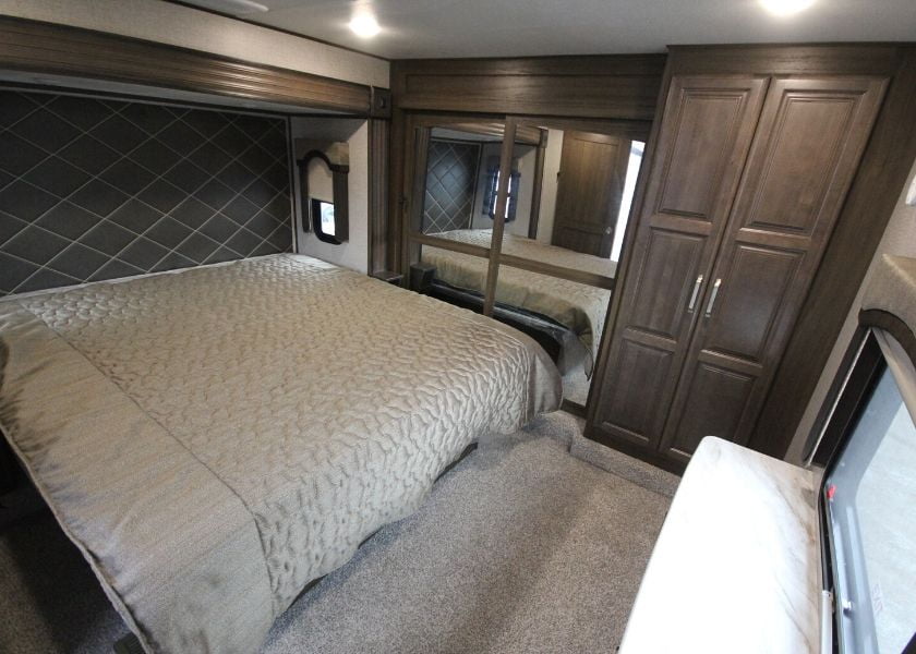 Trailer master bedroom