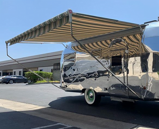 Vintage Trailer with Custom Awning