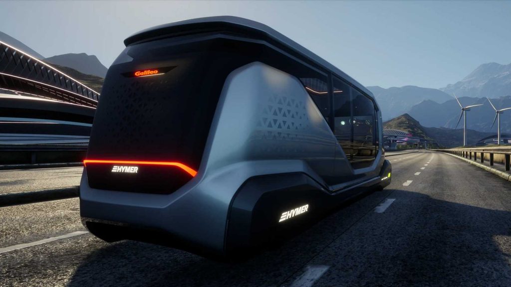 Futuristic self driving trailer