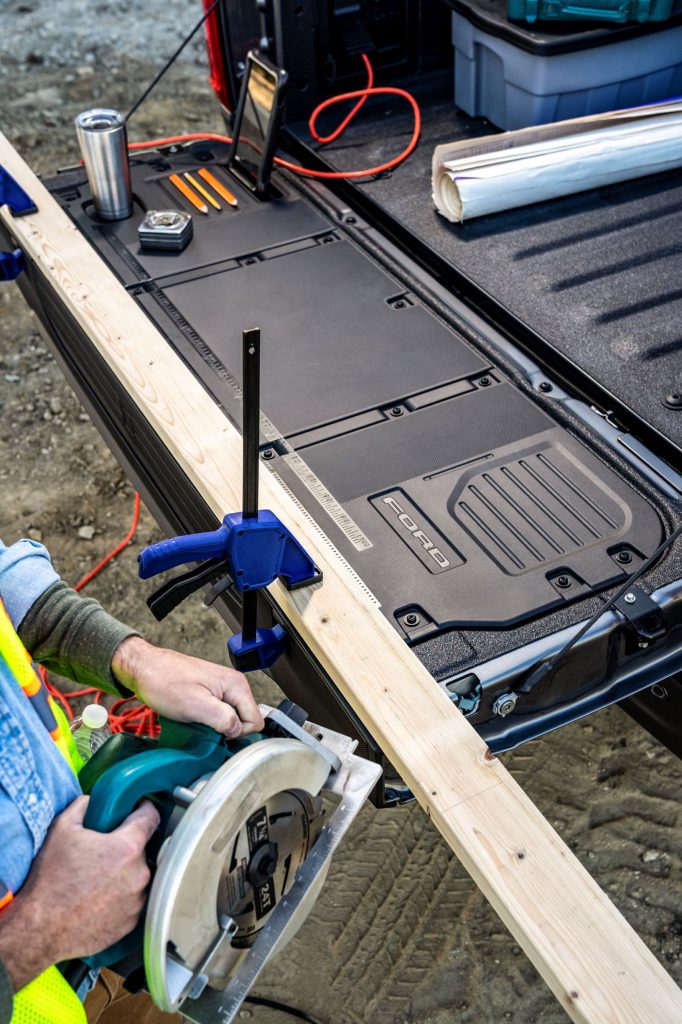 Working on the tailgate