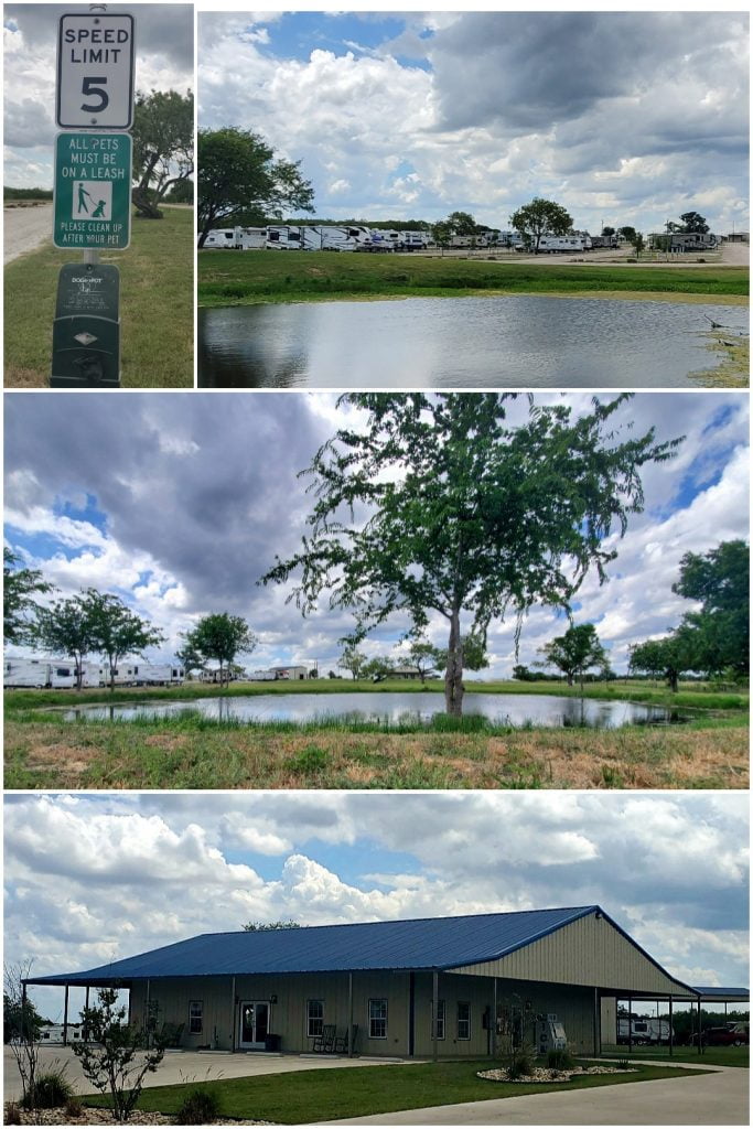 Office and ponds