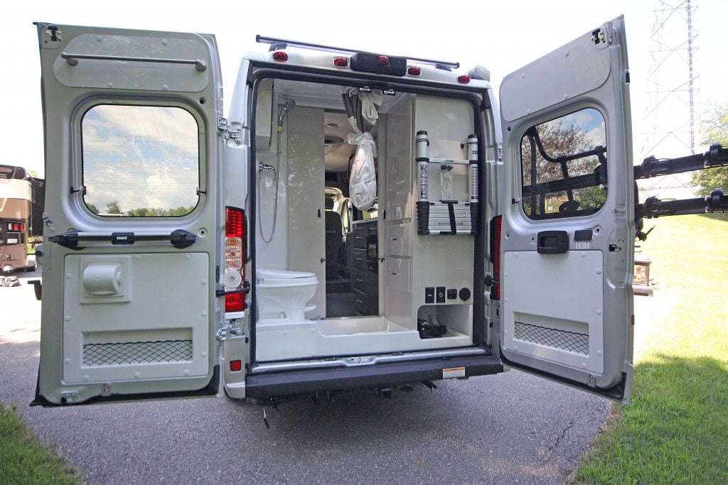 Bathroom in motorhome