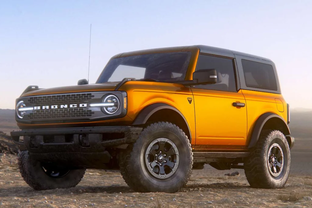 Exterior view of the 2021 Ford Bronco