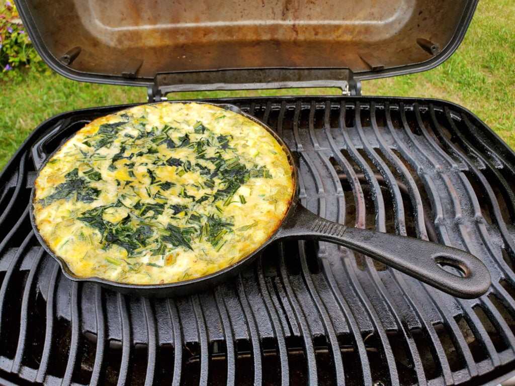 Frittata on a BBQ