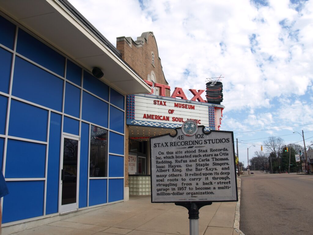 Outside the Stax Museum of American Soul Music.