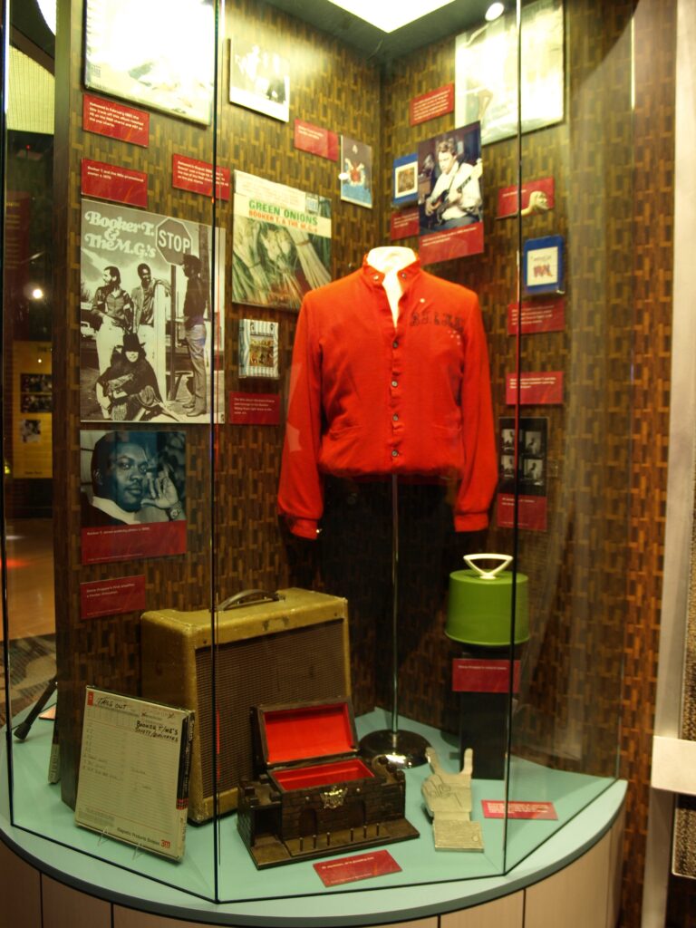 Booker T. and the M.G.s display at the Stax Museum of American Soul. 