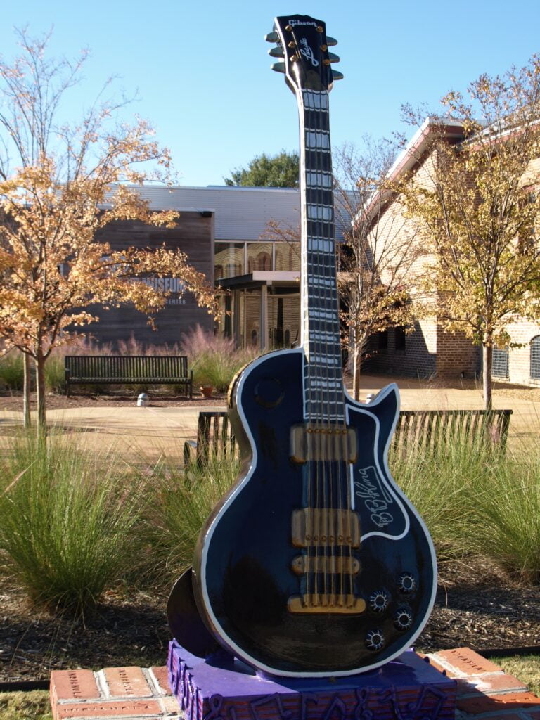 Guitar outside of the B.B. King Museum