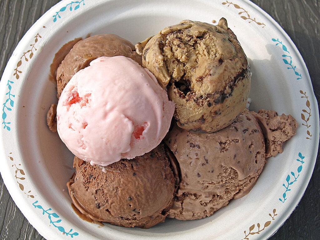 A bowl of ice cream on one of the Northeast U.S. food trails.