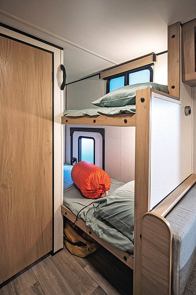View of the beds in a Cruiser RV Hitch 17BHS