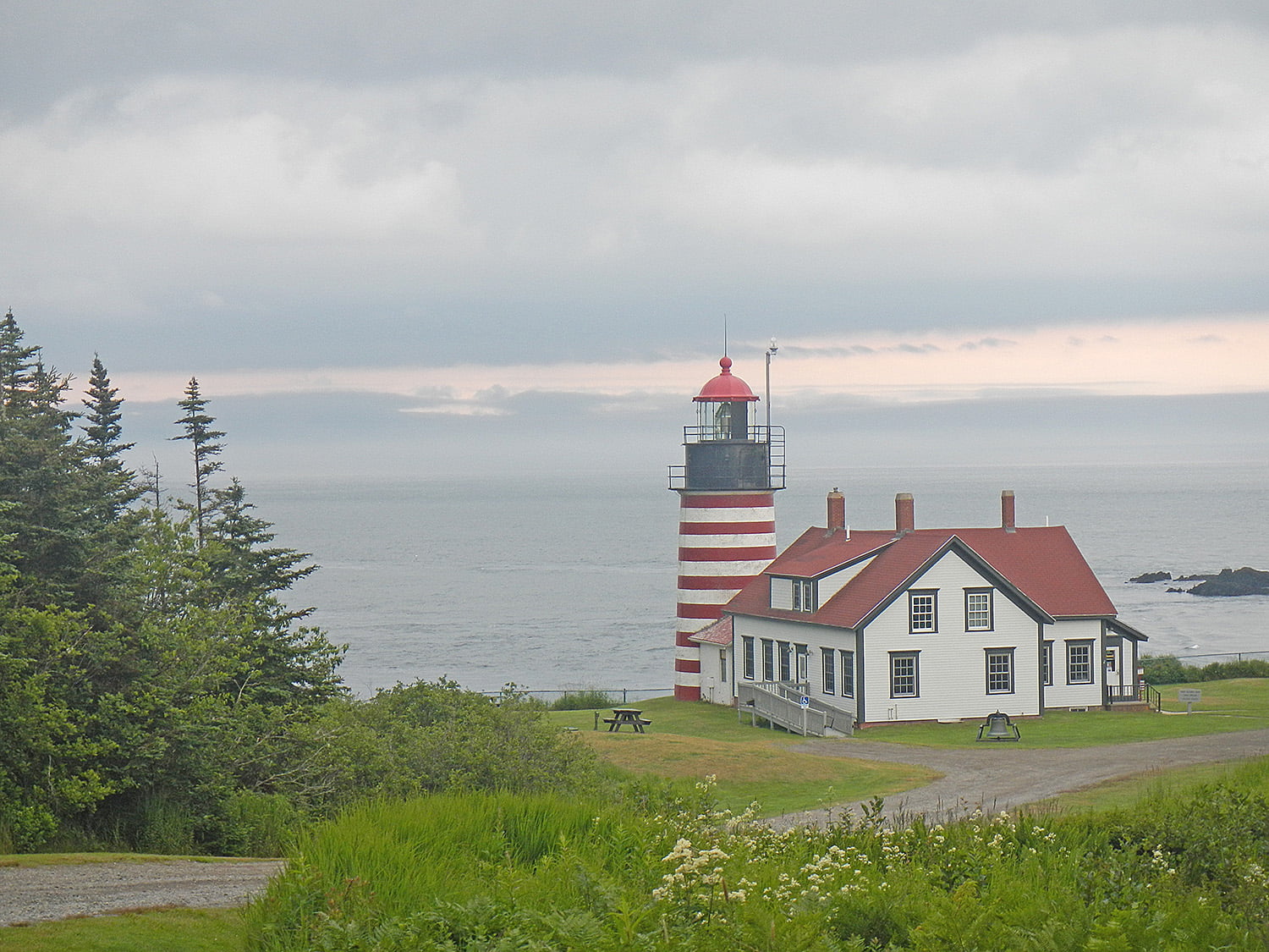 West Quoddy Head Lighthouse in Maine.
