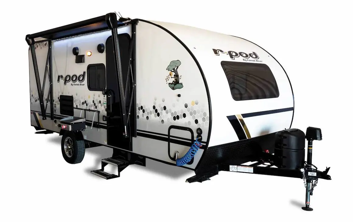 Exterior view of R-Pod’s 203 Beast Mode off-road trailer.