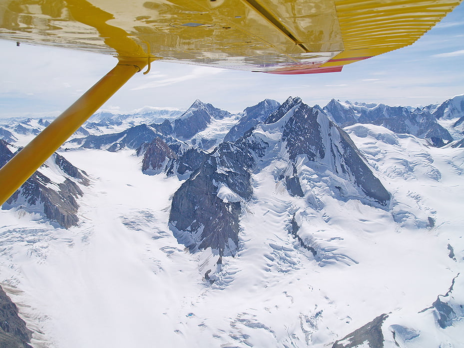 The icefields at Kluane, taken from the air tour.