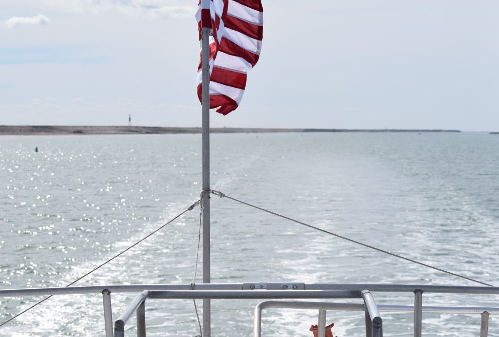 View off the back of the Lady Jane boat at Brownsville Cut