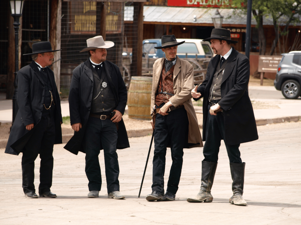 Tombstone re-enactment