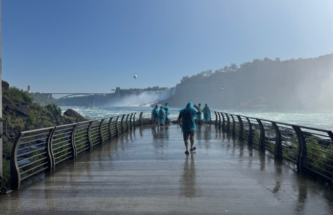 A view of the Falls at Niagara Falls.