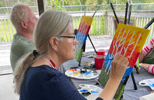 Painting in the Park.