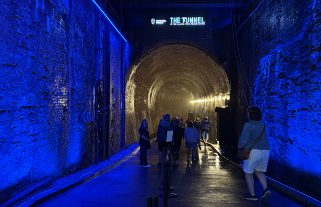 The Tunnel at the Niagara Power Station Museum.