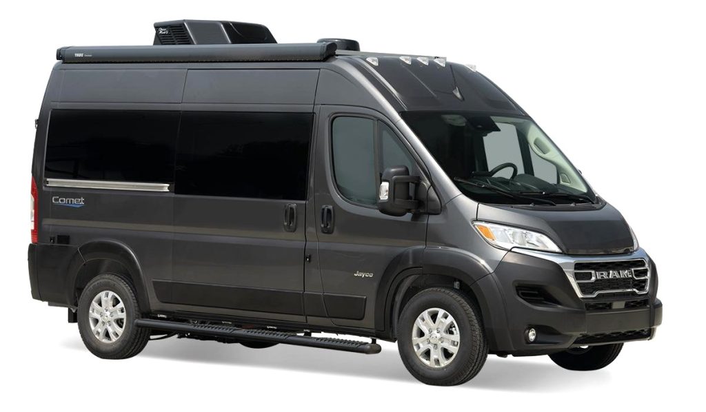 The 2026 Jayco Comet Class B motorhome on a white backdrop.